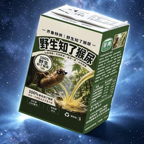 野生知了猴尿粤西特供狗奶贴纸牛奶饮品狗尿啤酒蟑螂奶马尿猪驴奶