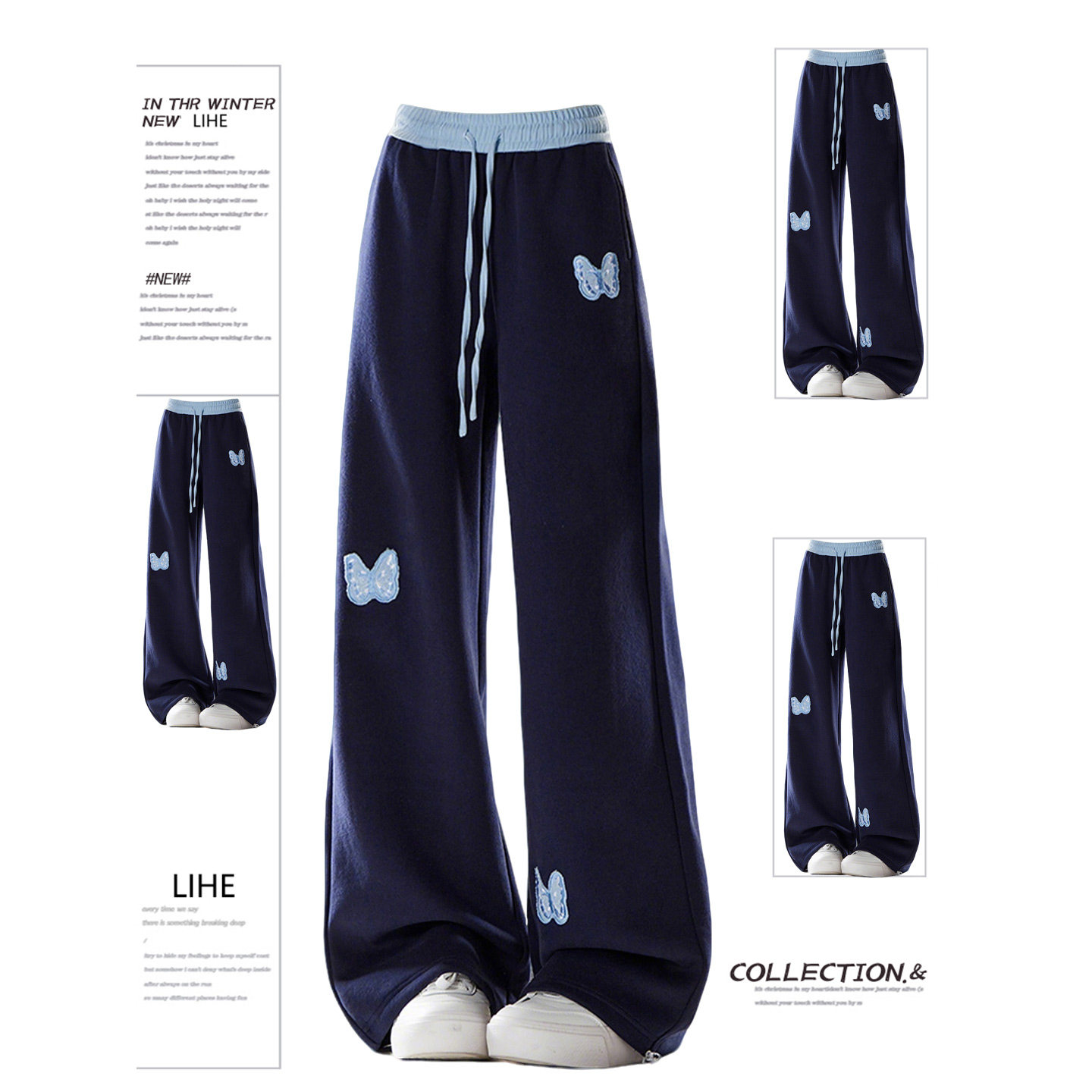 高品质女童儿童冬季一体绒休闲裤