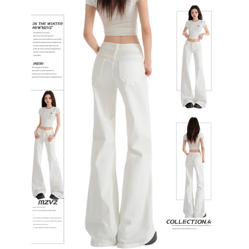 女童春款喇叭裤2025新款洋气女孩中大童牛仔裤儿童修身微喇长裤子,童装/婴儿装/亲子装,裤子,淘宝优惠券,粉丝福利购,淘宝优惠卷