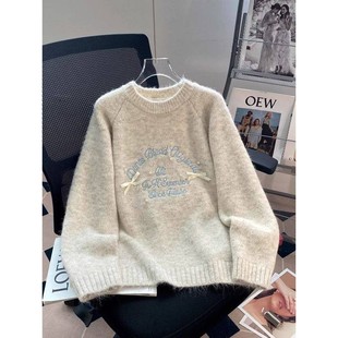 女童毛衣冬加厚2025新款女孩韩系秋冬针织内搭上衣冬季保暖毛线衣