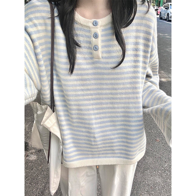 高品质女孩中大儿童冬灰色毛线衣