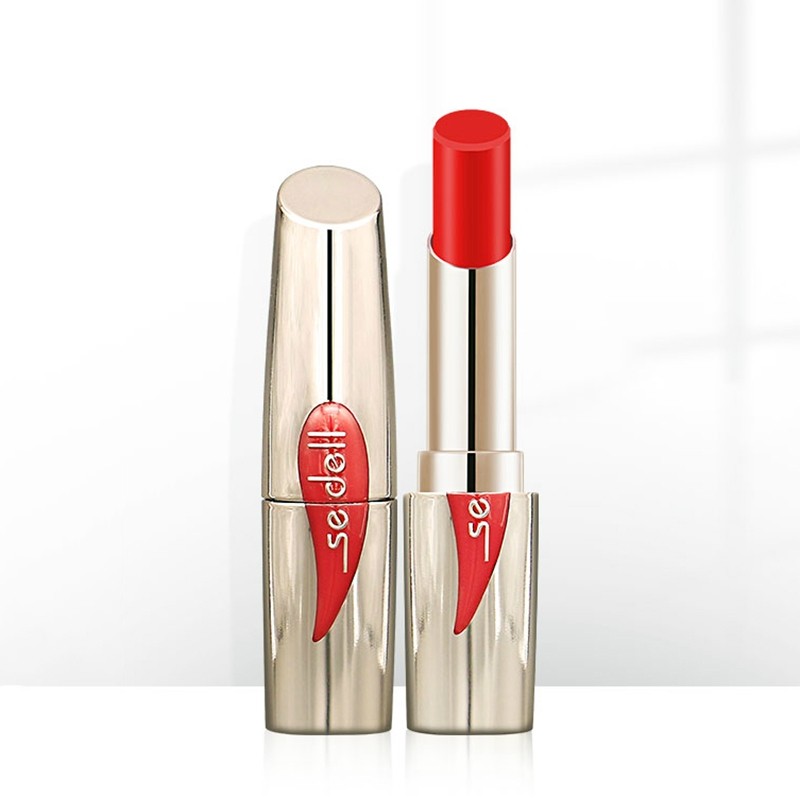 sedell诗黛尔小辣椒口红雾面哑光不脱色正红色学生款小众品牌正品