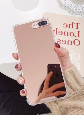 for iphone X mirror case 7plus/8 6/6s anti-shock soft cover