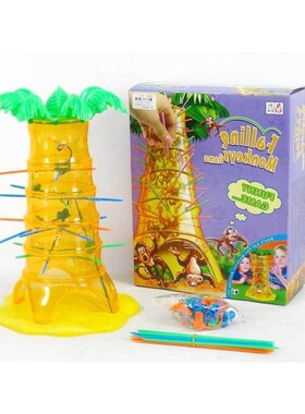 Board game monkey climb tree down fall parent-child interact