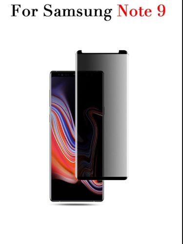 Anti Spy Privacy Tempered Glass Screen For Samsung  Note 9