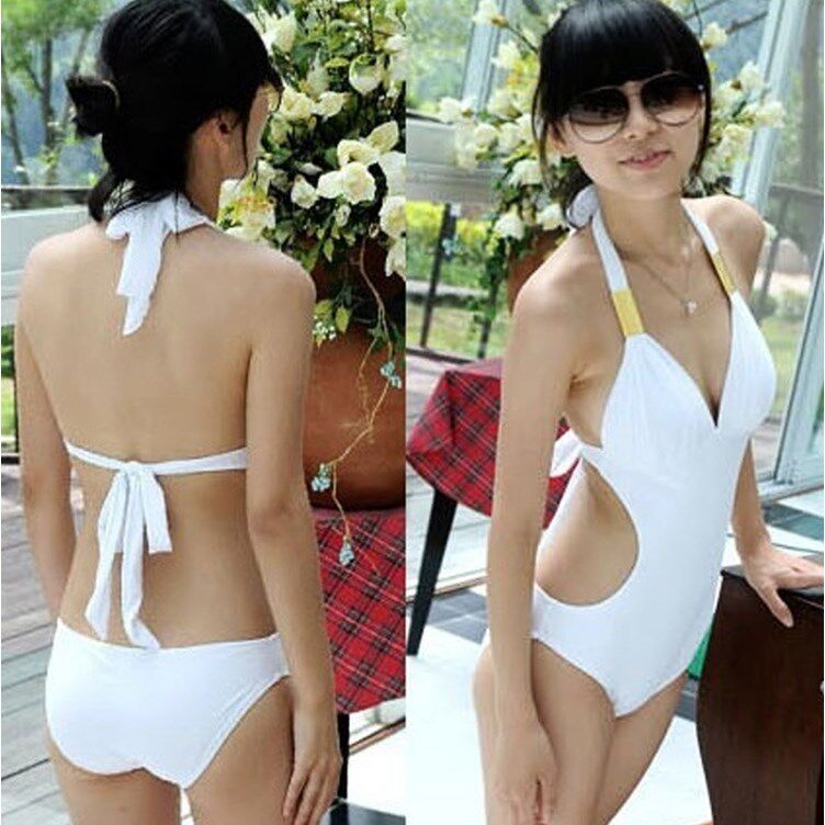 Japan and South Korea new swim clothes halter body swimsuit