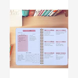 Non dated daily weekly monthly planner agenda notebook diary