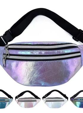 Holographic Fanny Pack Hologram Waist Bag Laser Beach Travel