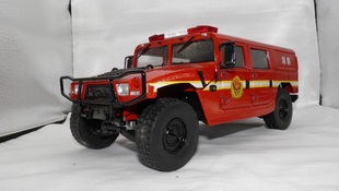 1/18 东风猛士 第一代 合金汽车模型 红色消防字样