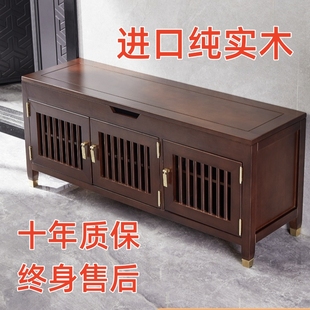 实木鞋 凳可坐换鞋 新中式 柜家用门口换鞋 凳 柜大容量鞋 架入户穿鞋
