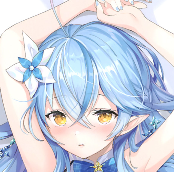 hololive雪花菈米等身抱枕youtuber雪花ラミィ二次元动漫长枕套