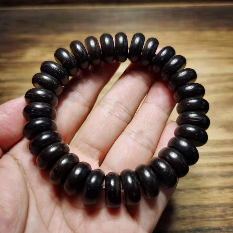 大直径14x5mm泥鳅背椰壳佛珠印尼隔片盘手串老料切刀手持念珠文玩