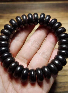 大直径14x5mm泥鳅背椰壳佛珠印尼隔片盘手串老料切刀手持念珠文玩