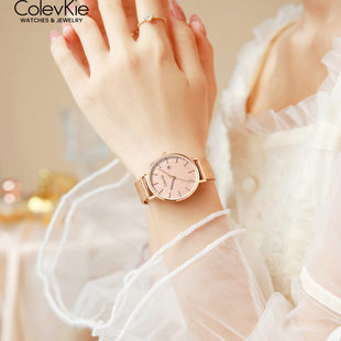 ColevKie手表2025新款石英表满天星女士大学生女款小众轻奢女表