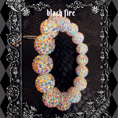 富婆爆闪超闪光彩夺目奥地利水晶满钻钻球手串手链