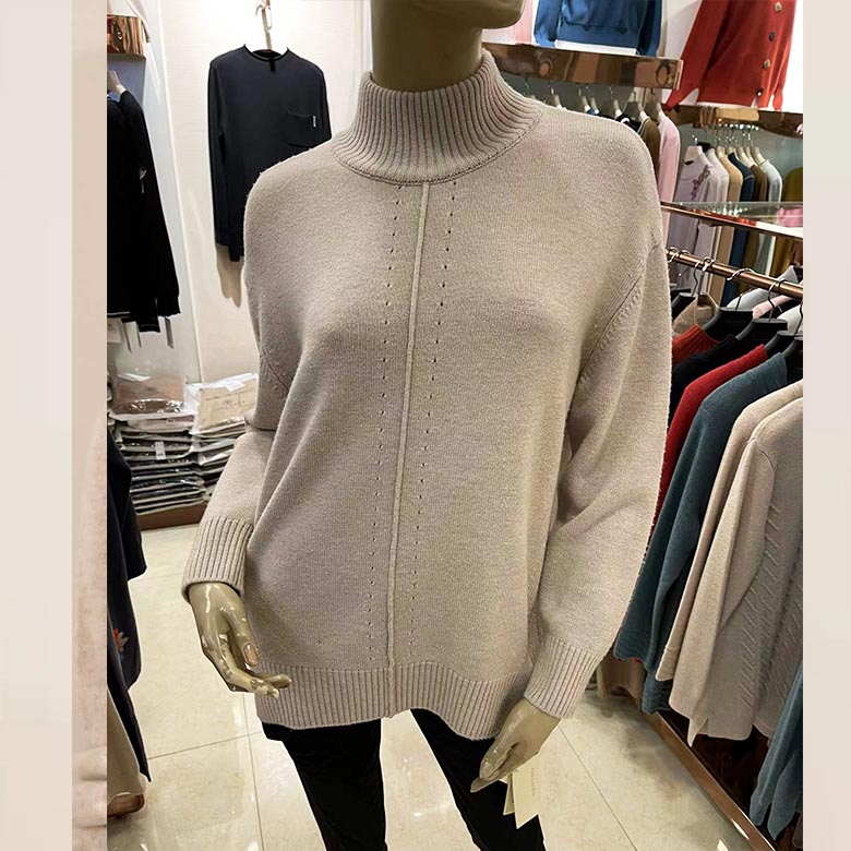 冬季老大专柜正品纯羊毛衫中高领