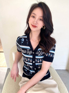 褚老大222153专柜正品2022春夏新款士短袖宽松开衫上衣外套222156