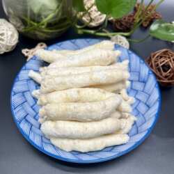 无硫白糖参 长白山人参泡节 甜白参大粗条 煲汤食材 煮粥营养丰富