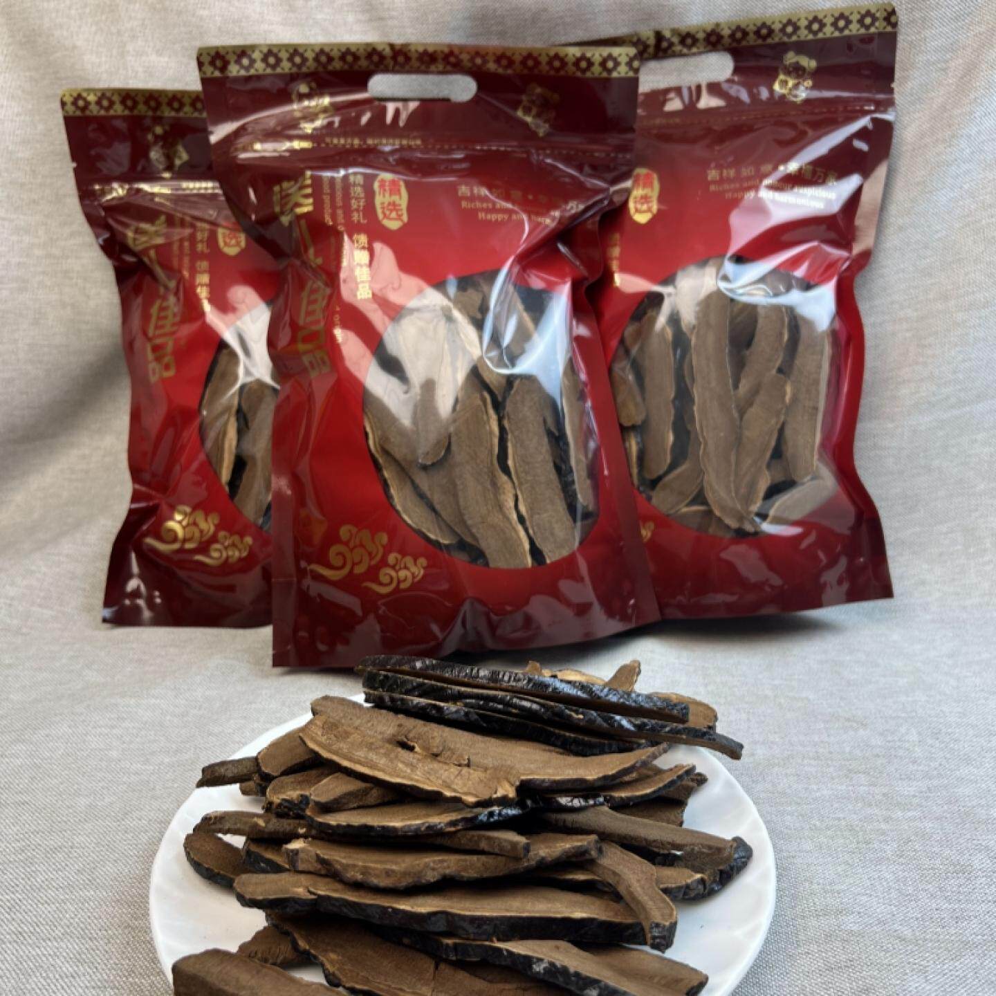 不苦灵芝片 黑林芝滋补养生 食材汤包 煮水养生茶 泡水炖汤泡酒料