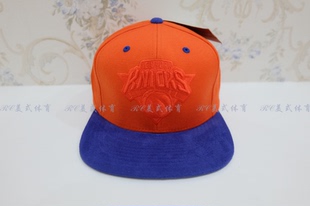 美国购回 M&N NBA 纽约 尼克斯 麂皮帽檐 棒球帽