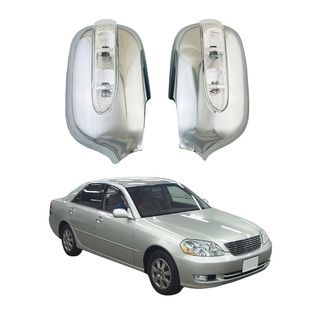 适用于马克MARK II GX110款带灯镜罩 JZX110 带灯镜盖倒车镜LED