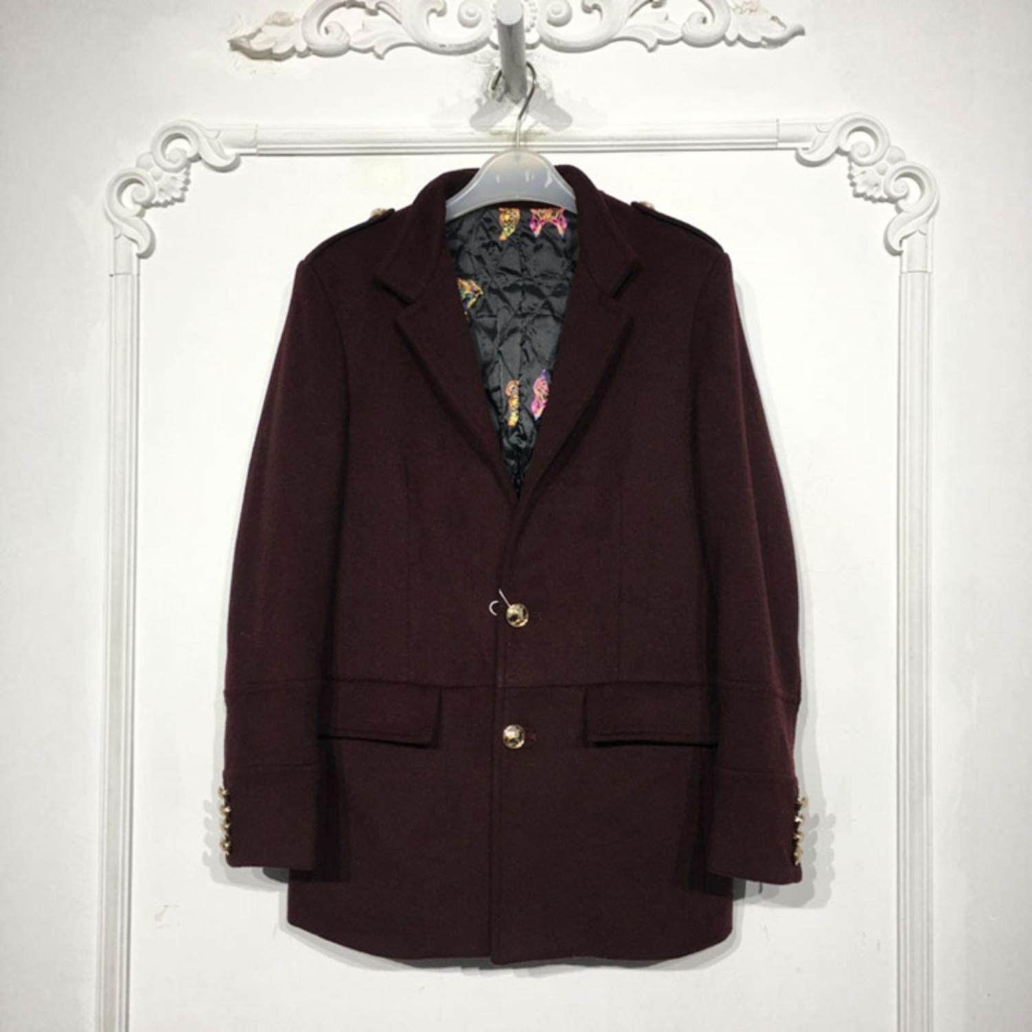 潮系列*男装 PF10445 时尚毛呢外套品牌折扣颦薪