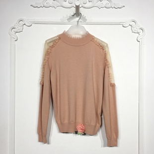 品牌女装 素系列 羊毛针织衫 时尚 折扣颦薪 8137S160