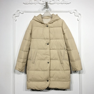 羽绒服品牌女装 N系列 长款 时尚 折扣颦薪 8128S274