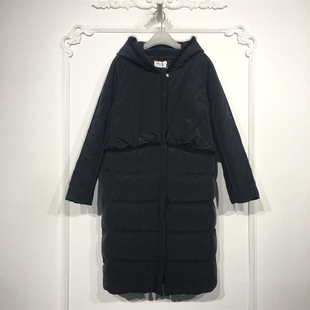 羽绒服品牌女装 莱系列 长款 时尚 折扣颦薪 8129S134