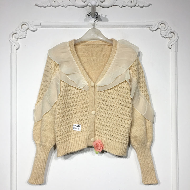 无品牌/无注册商标聚酯纤维开衫