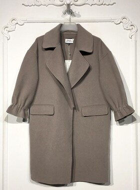 潮系列 8281S258 时尚羊毛双面呢毛呢外套品牌女装折扣颦薪