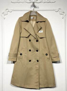 欣W系列 8227S152 时尚风衣外套品牌女装折扣颦薪