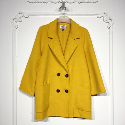 N系列 8247S158 时尚羊毛双面呢毛呢外套品牌女装折扣颦薪