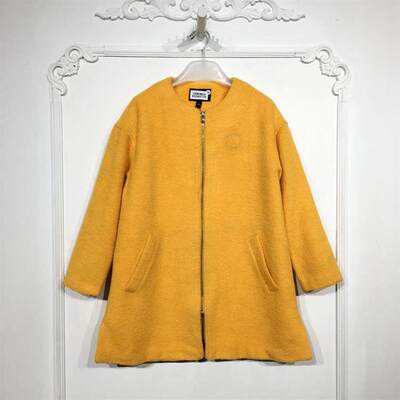 洛M系列 8024S178 时尚长款毛呢外套品牌女装折扣颦薪