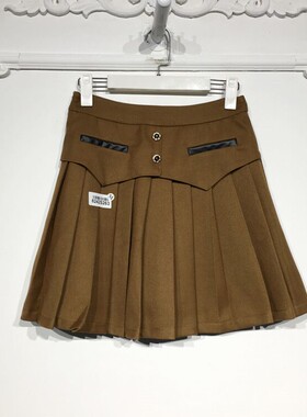 橙系列 8242S263 时尚短裙品牌女装折扣颦薪