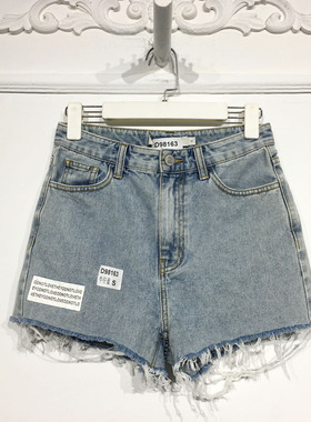 ISSM系列 D98163 时尚牛仔短裤品牌女装折扣馨薪