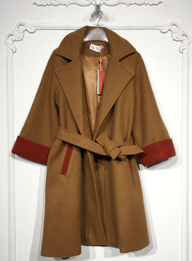 UGC系列 8247S136 时尚毛呢外套品牌女装折扣颦薪