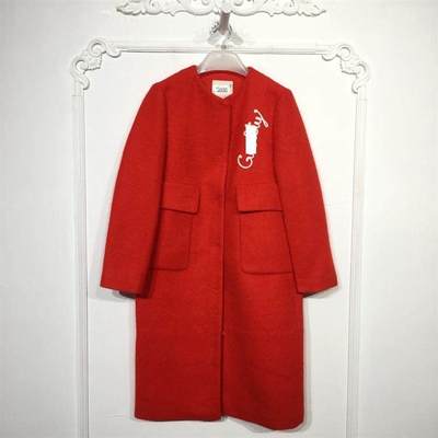 M.L系列 8126S293 时尚毛呢外套品牌女装折扣颦薪