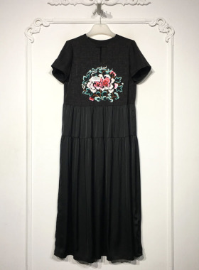 容悦 8340S223 时尚国风新中式连衣裙品牌女装折扣颦薪