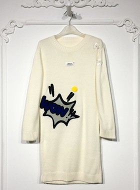 欧系列 8289S273 时尚针织连衣裙品牌女装折扣颦薪