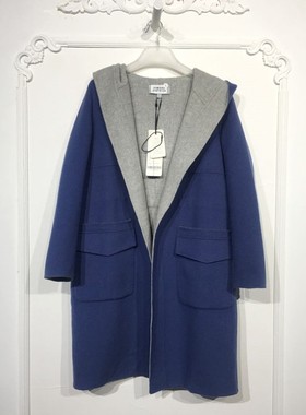 衣系列 8167S124 时尚双面呢羊毛毛呢外套品牌女装折扣颦薪