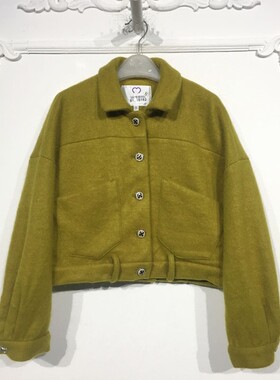 乐T系列 8150S182 时尚毛呢外套品牌女装折扣颦薪