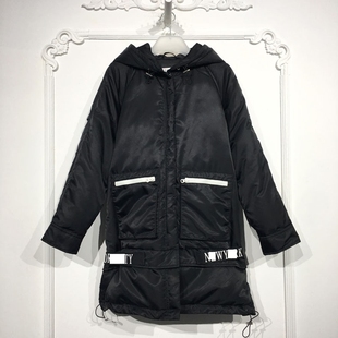 羽绒服品牌女装 M系列 长款 时尚 折扣颦薪 8176S025