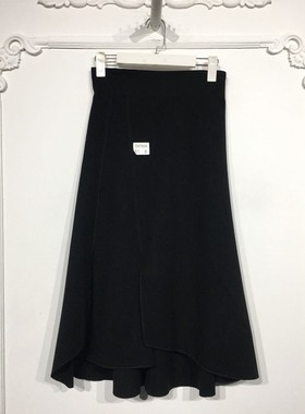 VE系列 D97604 时尚毛呢半身裙品牌女装折扣颦薪