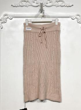 西树系列 D86248 时尚针织半身裙品牌女装折扣颦薪