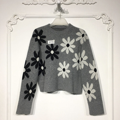 裘KRD系列 8307S127 时尚羊毛针织衫品牌女装折扣馨薪