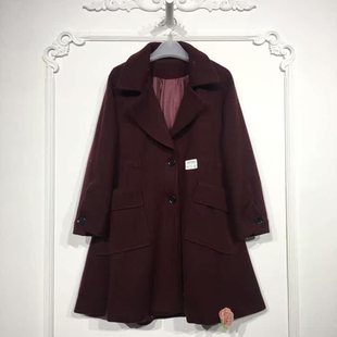 毛呢外套品牌女装 时尚 折扣颦薪 D97005 乔系列