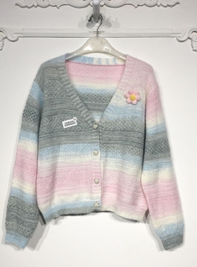 RTN系列 8269S041 时尚针织开衫品牌女装折扣颦薪