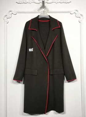 欧旗下FP系列 8154S251 时尚长款针织外套品牌女装折扣颦薪