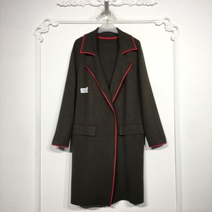 欧旗下FP系列 8154S251 时尚长款针织外套品牌女装折扣颦薪